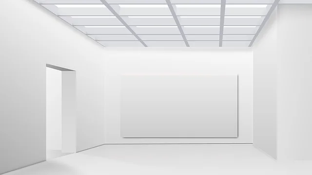 Plafond tendu moderne dans un intérieur stylé et personnalisé