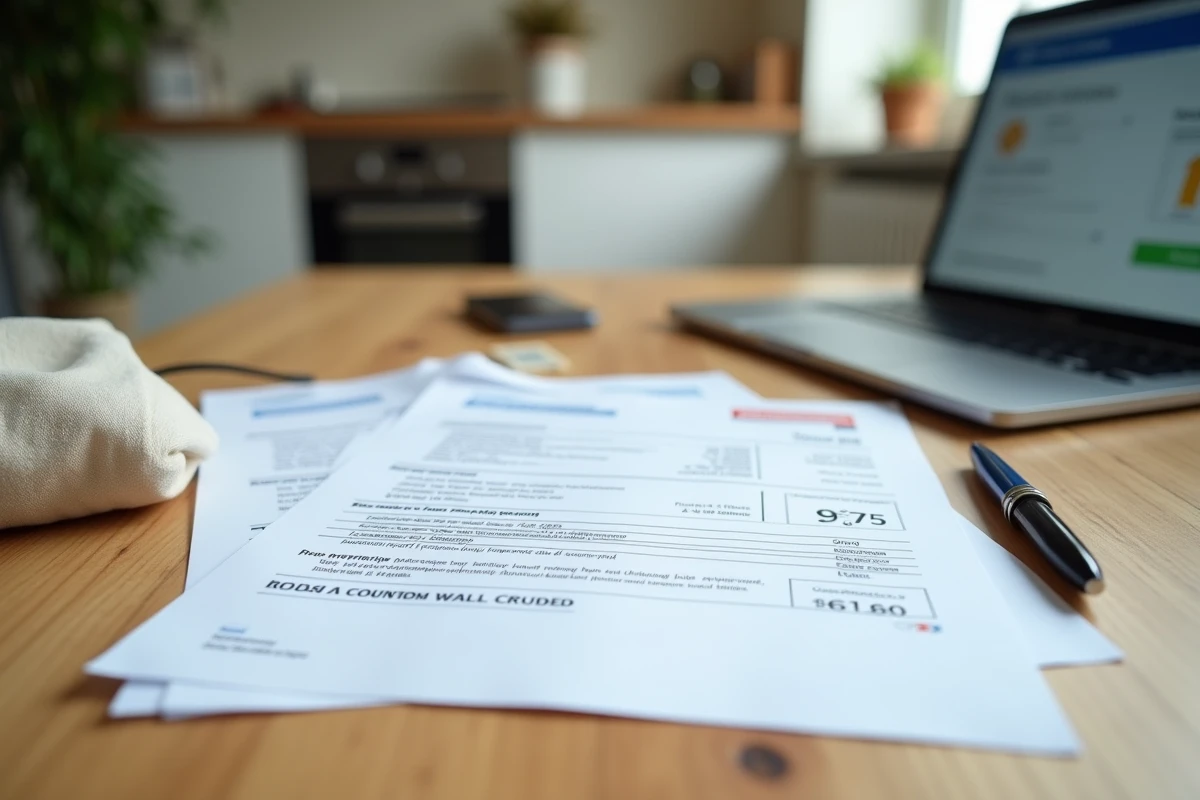 Documents de demande d'aides et primes pour l'installation d'un insert à granulés posés sur une table